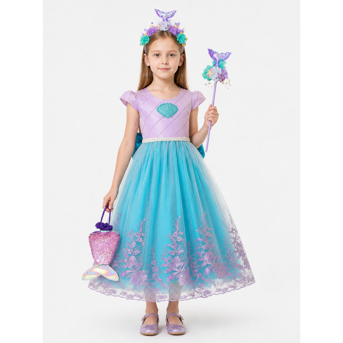 Rainbow Mermaid Costume for Halloween and Cosplay