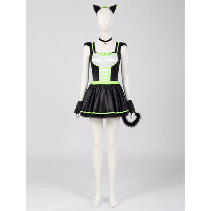 Cat Cosplay Costume with Ears and Tail