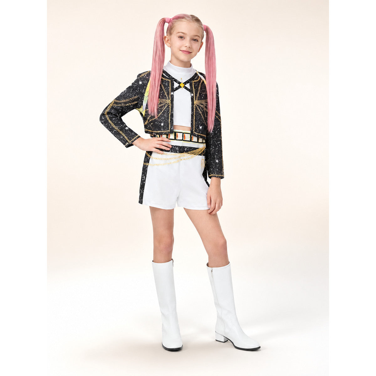 Black-and-White Cosplay Set for Halloween main product view