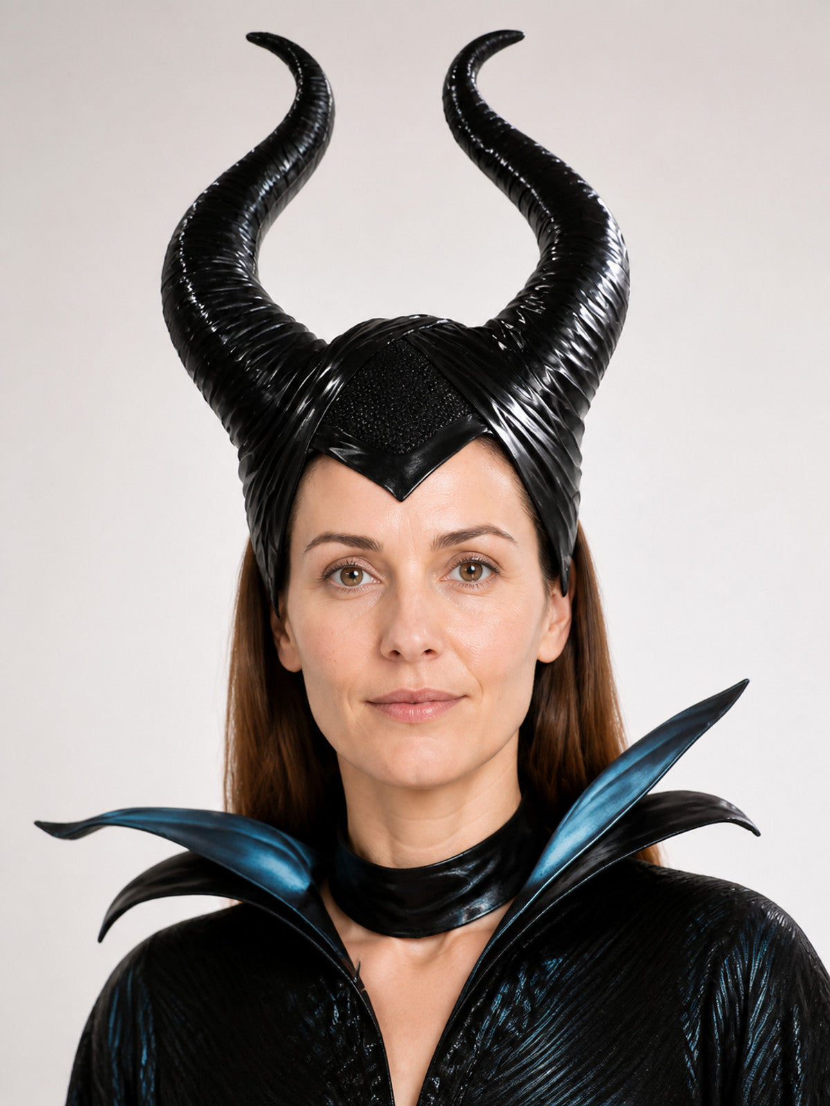 Halloween Costume Headpiece with Black Horns main product view