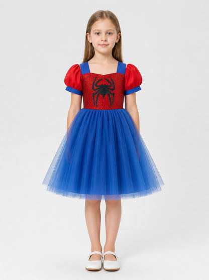 Spiderweb Tutu Costume Dress, Layered Mesh