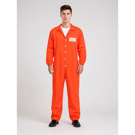 Orange Prison Costume Jumpsuit XXL