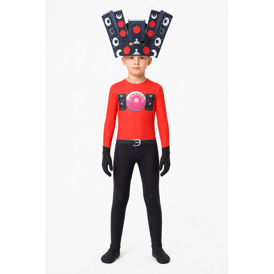 TV Man Jumpsuit with Speakers from Skibidi Toilet main product view