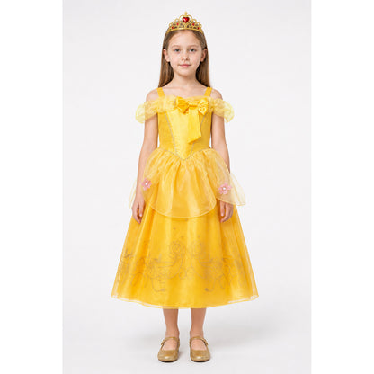 Princess dress with crown and bow for Halloween main product view
