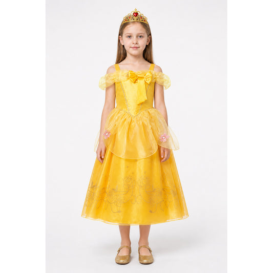 Princess dress with crown and bow for Halloween main product view