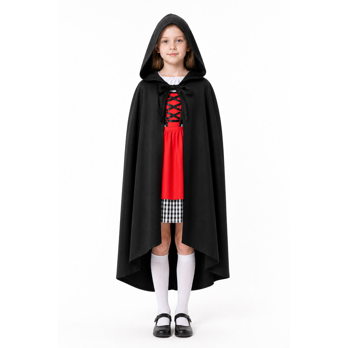 Long Children's Hooded Cape for Halloween main product view