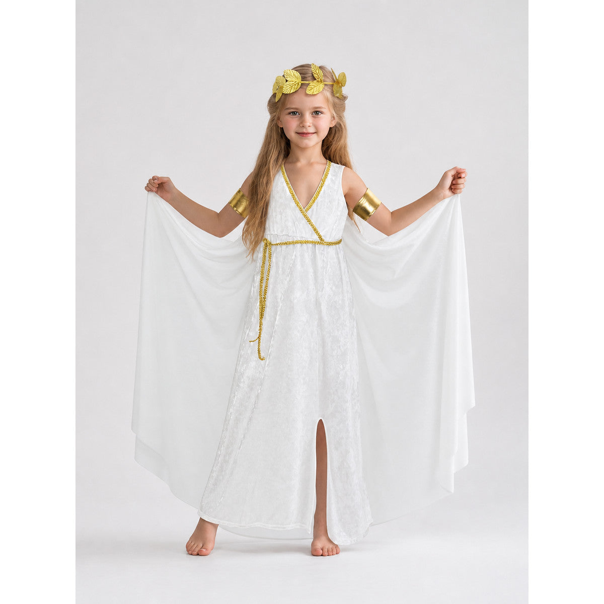 Ancient Greek Style Costume Dress with Wreath