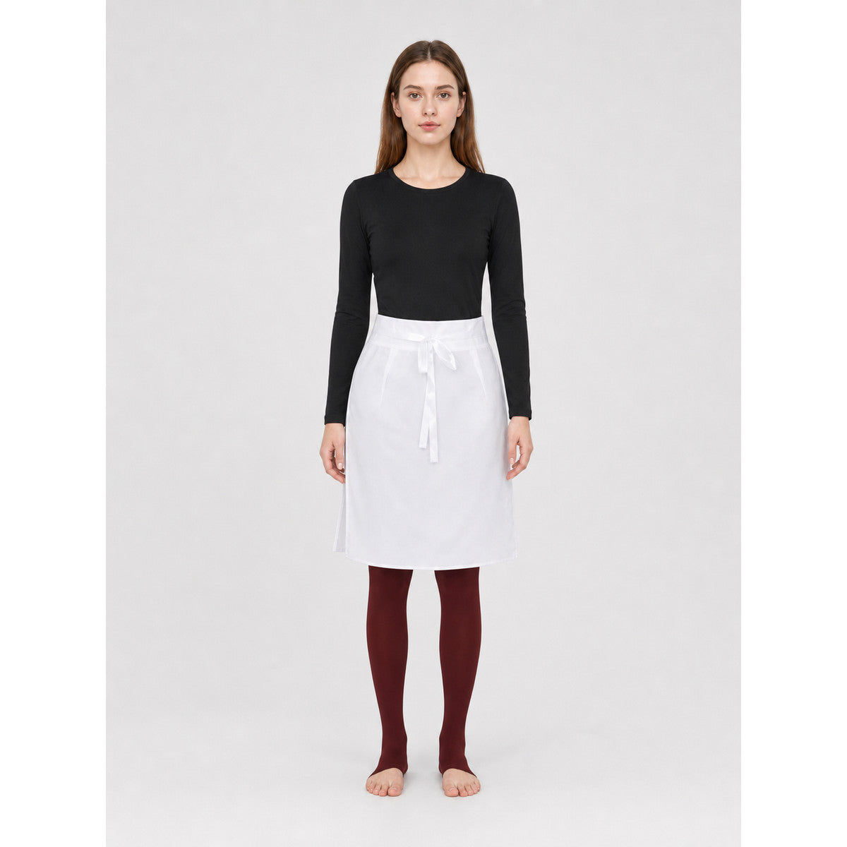 Nohara Rin Cosplay Costume: Black Top and White Skirt