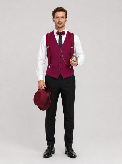Vintage Stage Costume with Vest and Hat on-model view