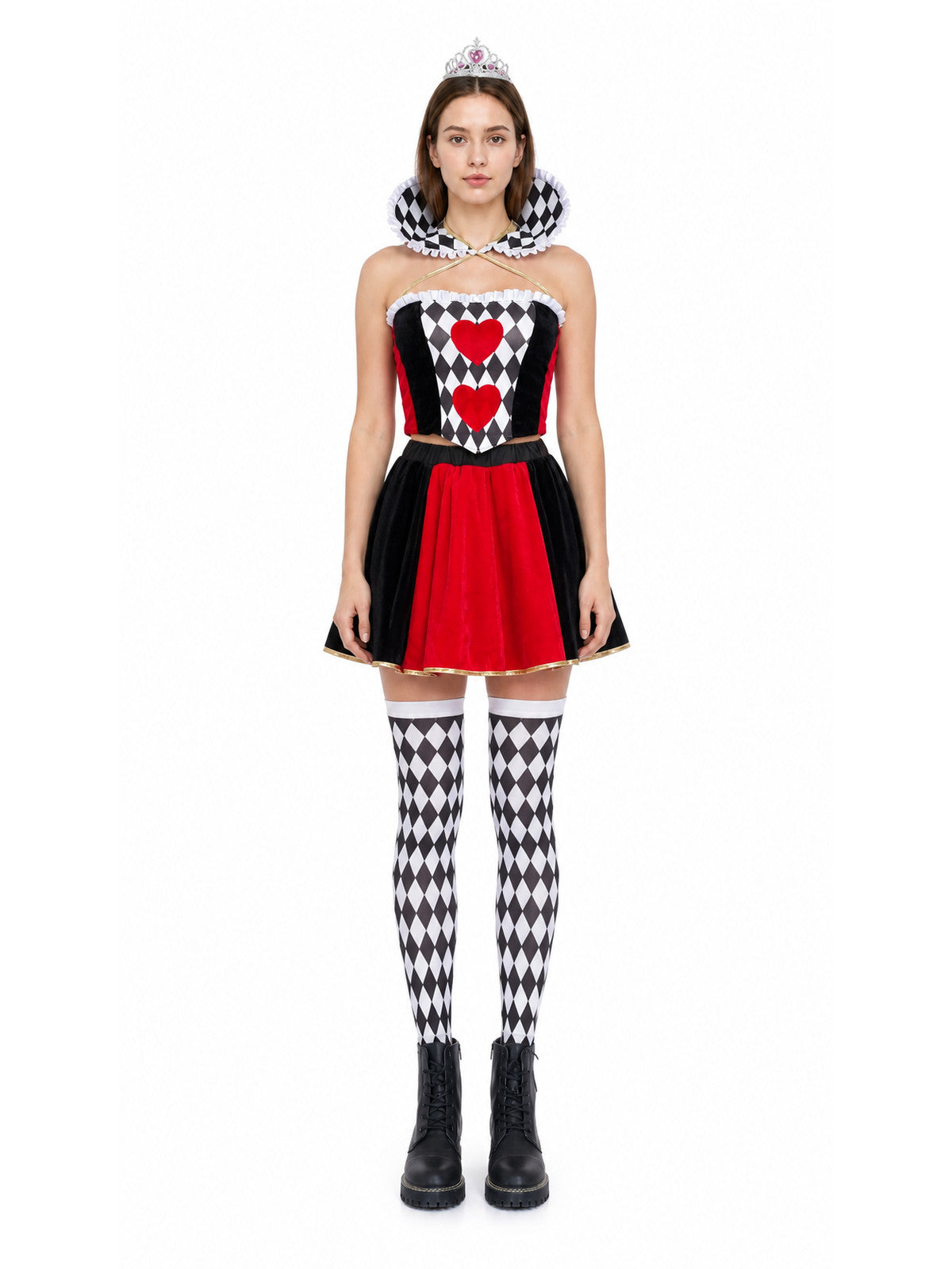Carnival Cosplay Dress with Full Skirt