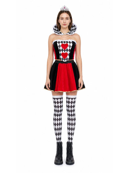 Carnival Cosplay Dress with Full Skirt