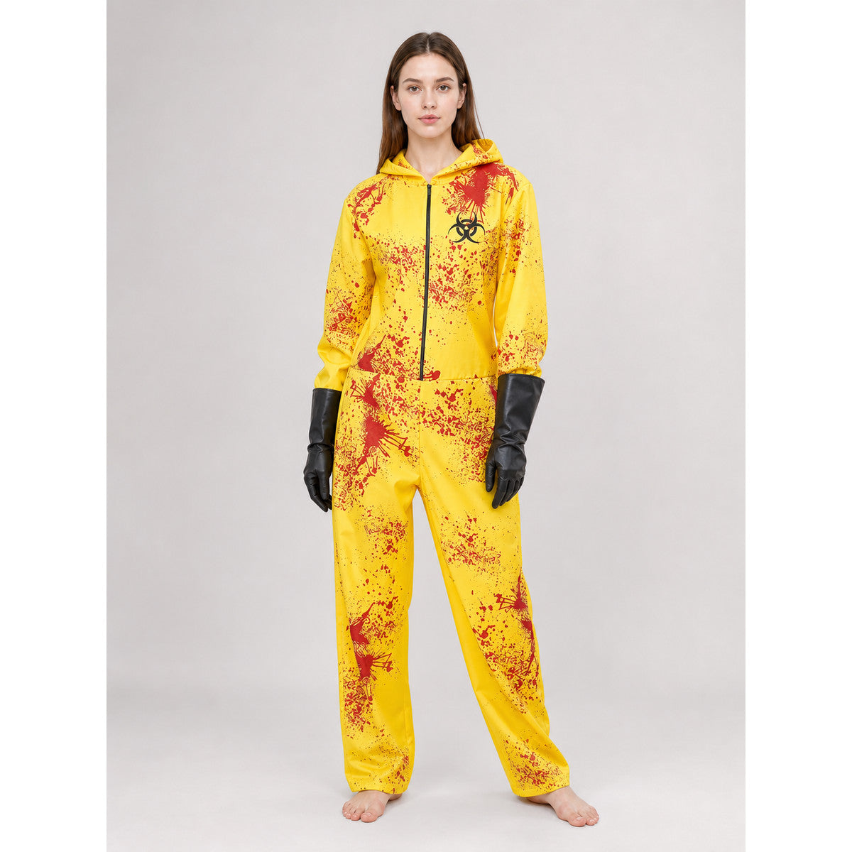 Halloween Hazmat Costume on-model view