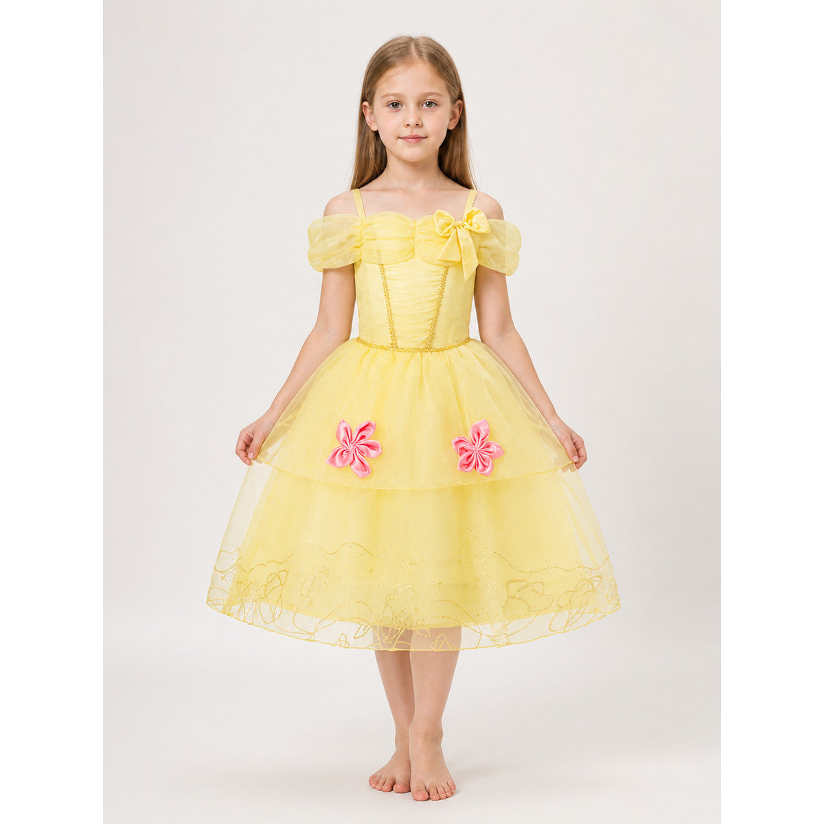 Yellow Princess Costume for Halloween main product view
