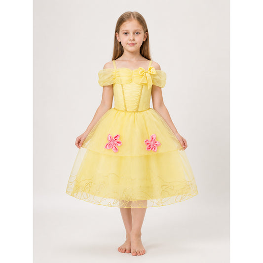 Yellow Princess Costume for Halloween main product view