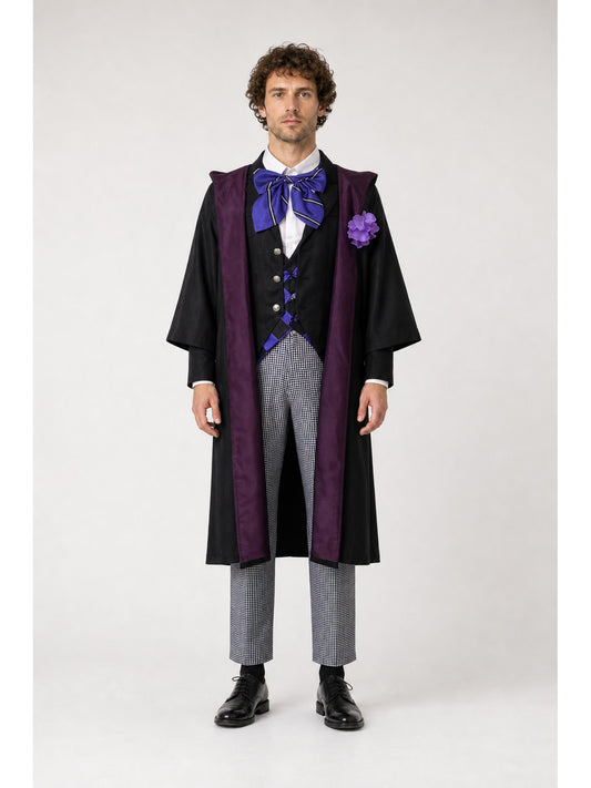 Layered Three-Piece Suit with Vest and Bow Tie main product view