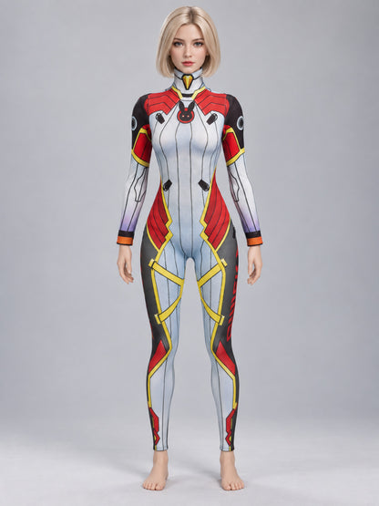 1/6 Scale Collectible Figure Jumpsuit, Black with Print