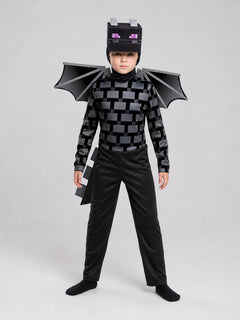 Minecraft Ender Dragon Pixel-Style Costume for Cosplay