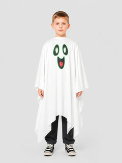 Glowing White Ghost Cape for Halloween Cosplay