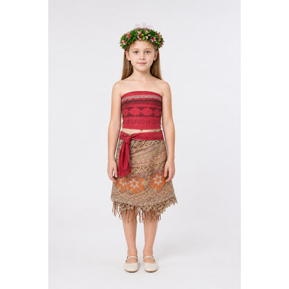 Children’s Carnival Costume with Wreath and Skirt main product view