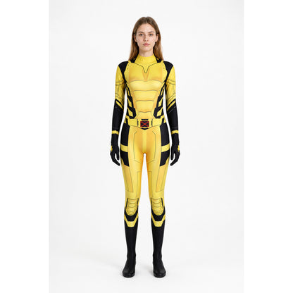 Wolverine Jumpsuit, Black and Yellow with Belt main product view
