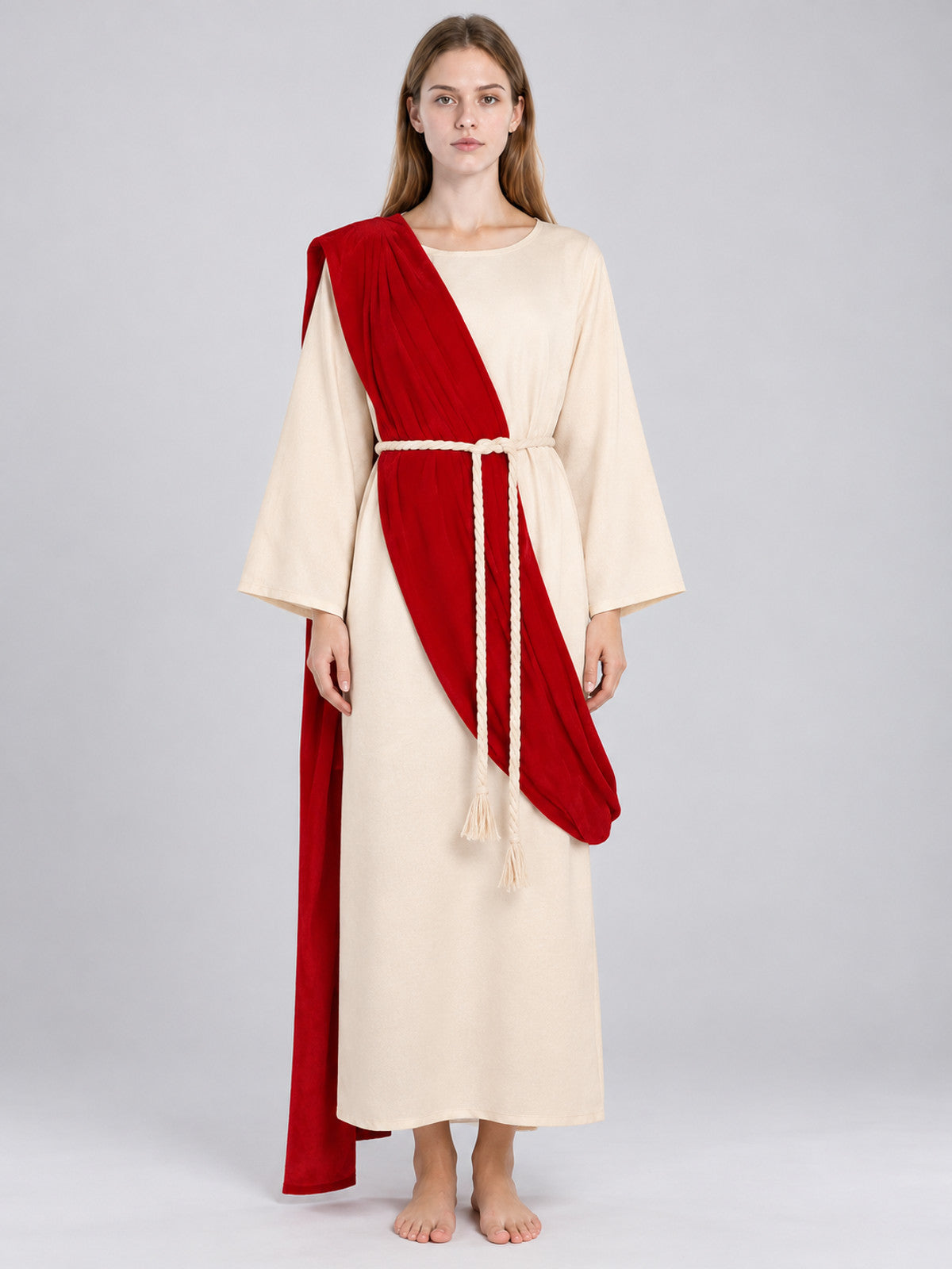 Theatrical Costume with Tunic and Red Cape
