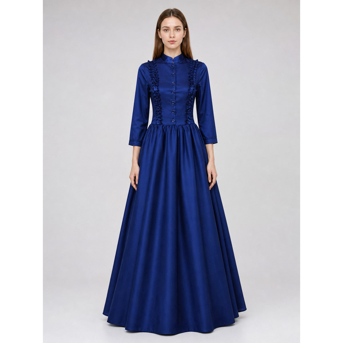 Gothic Victorian High-Neck Dress