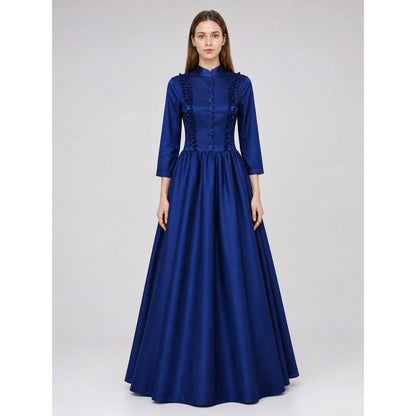 Gothic Victorian High-Neck Dress