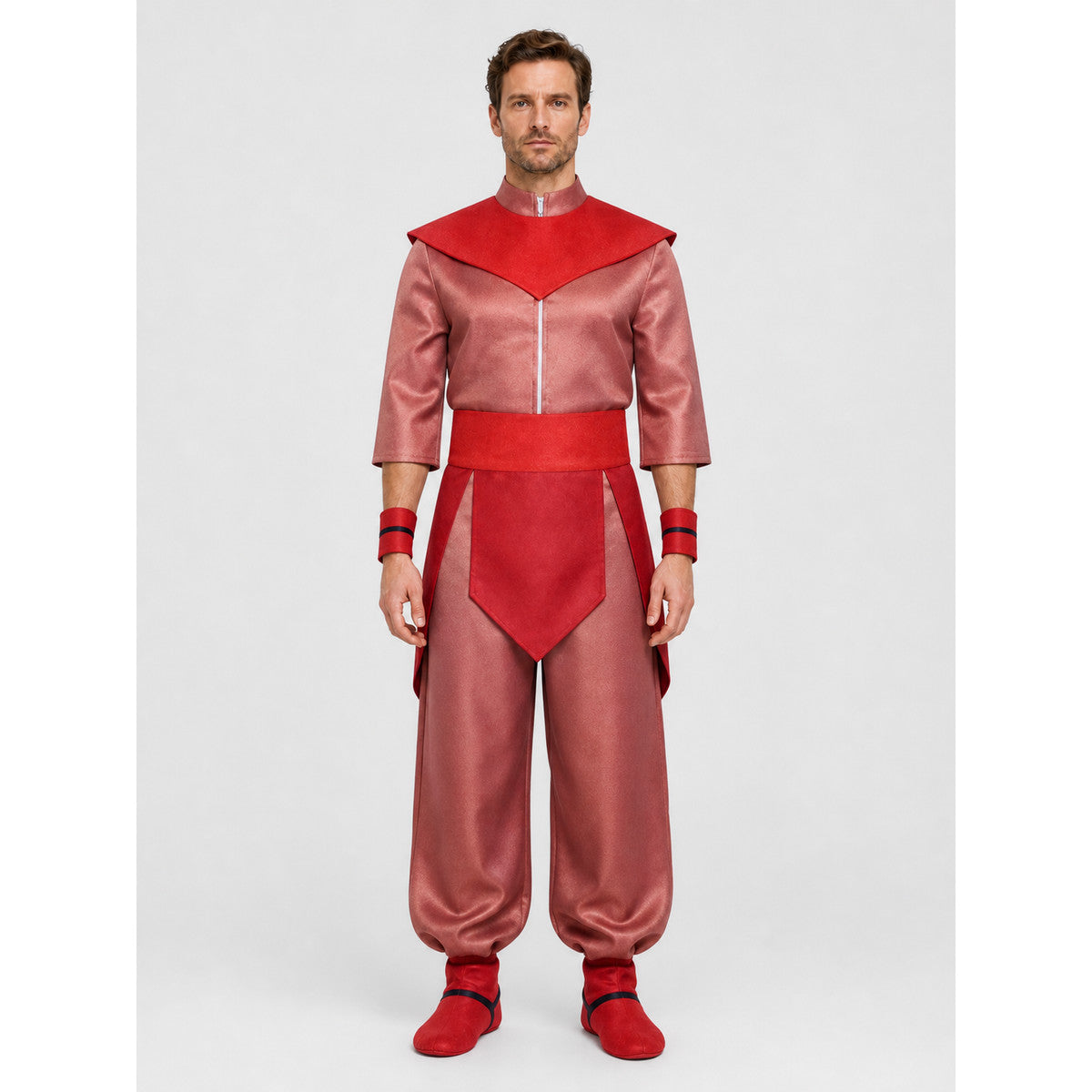 Avatar Cosplay Costume Set with Cape and Apron on-model view