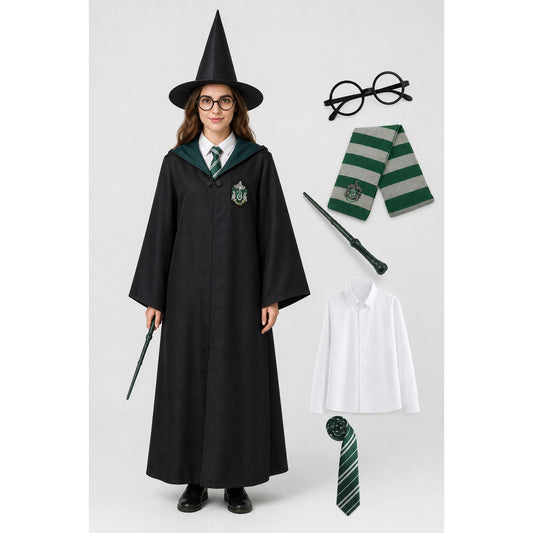Wizard Costume: Robe, Hat, and Accessories