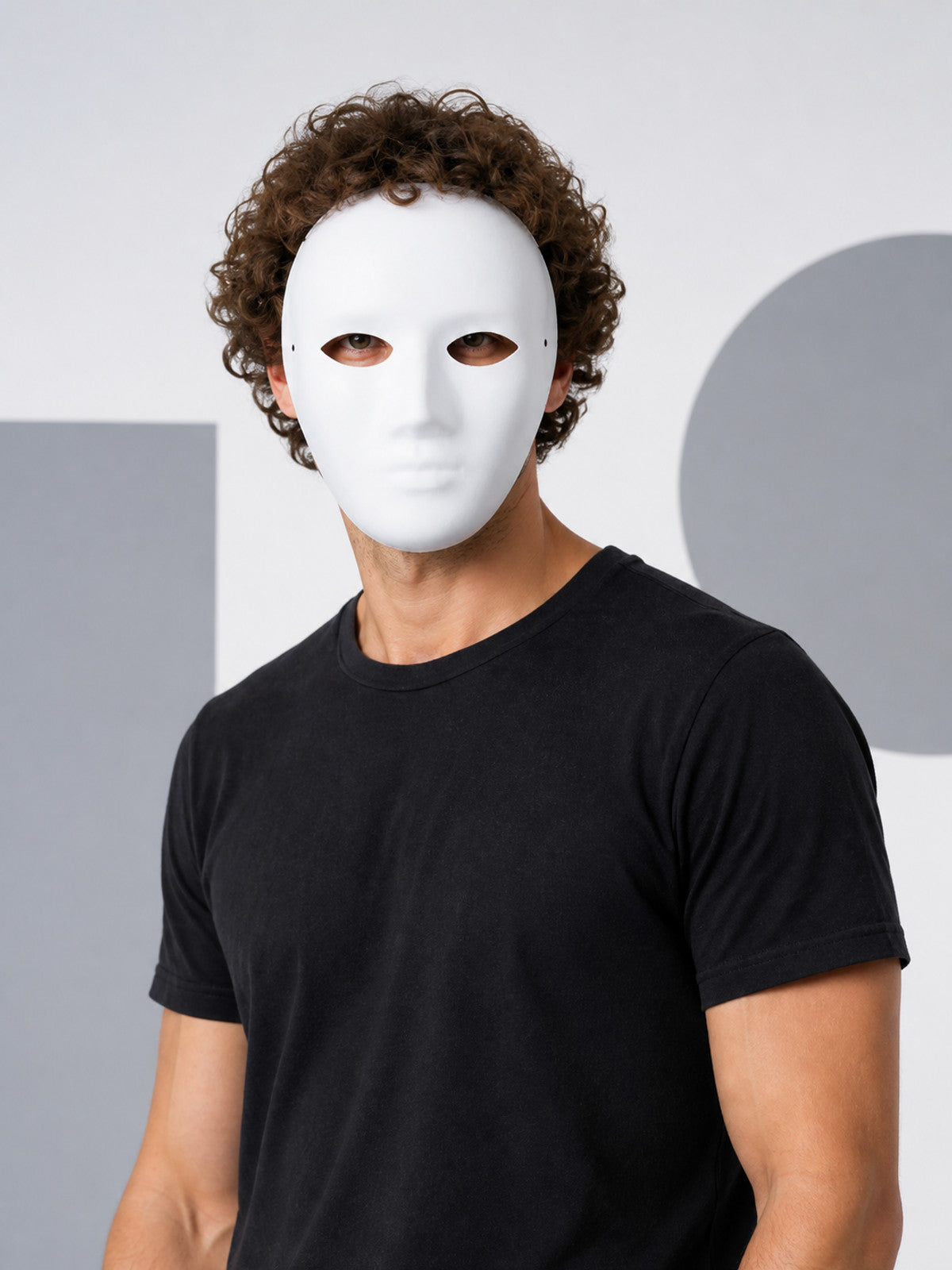 White Carnival Mask Blank for Halloween