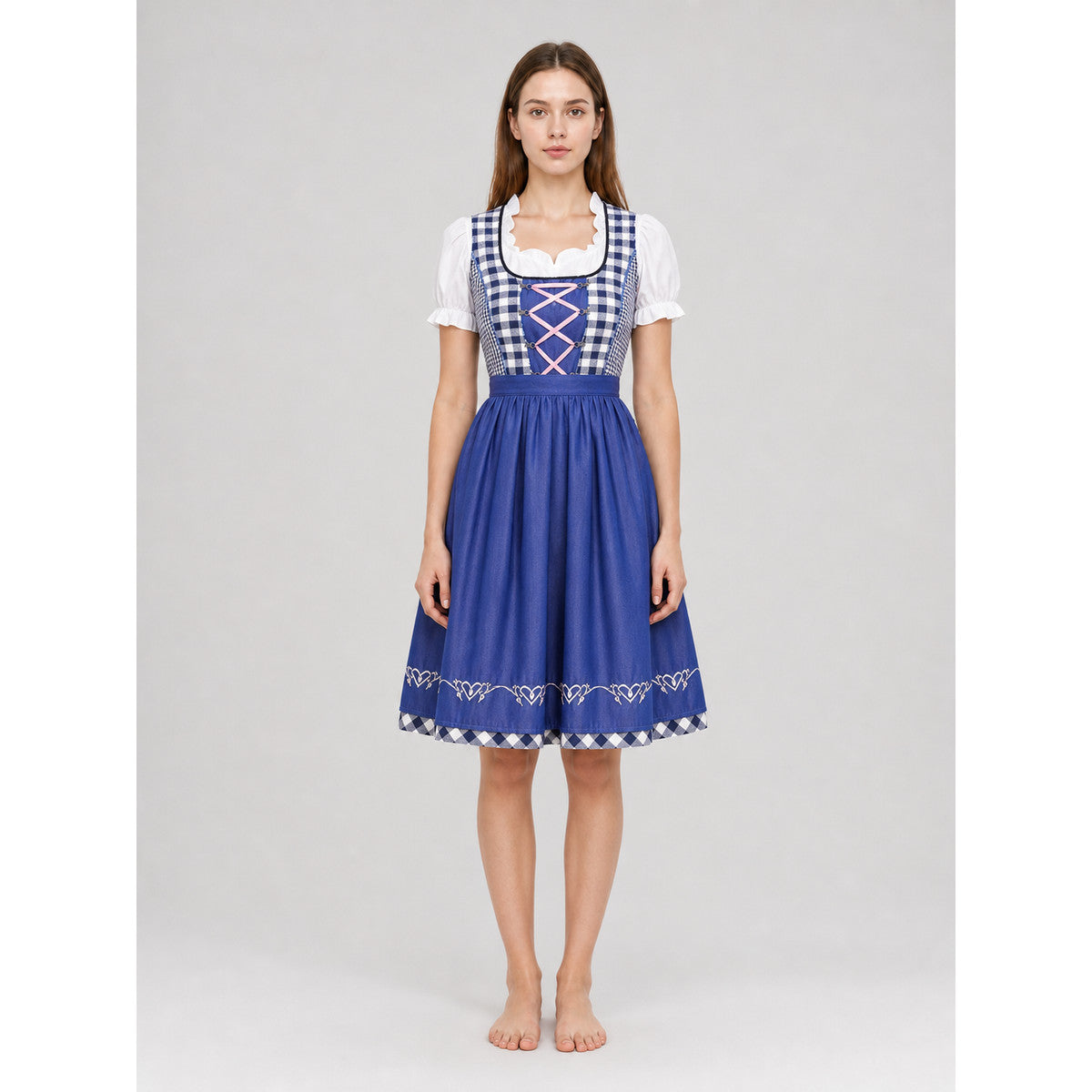 Bavarian Dirndl Dress for Oktoberfest and Festivals