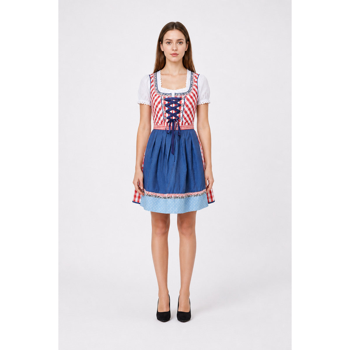 Traditional Costume with Lacing and Lace Trim main product view