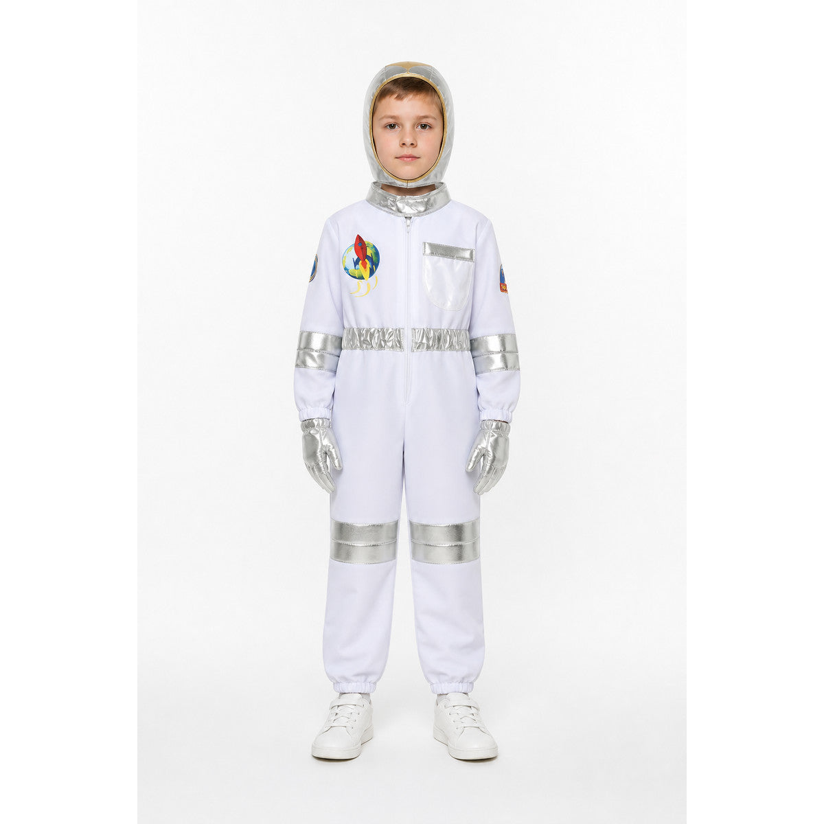 Children’s Astronaut Jumpsuit with Silver Inserts main product view