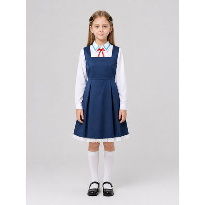Cosplay costume with dress, shirt, and accessories