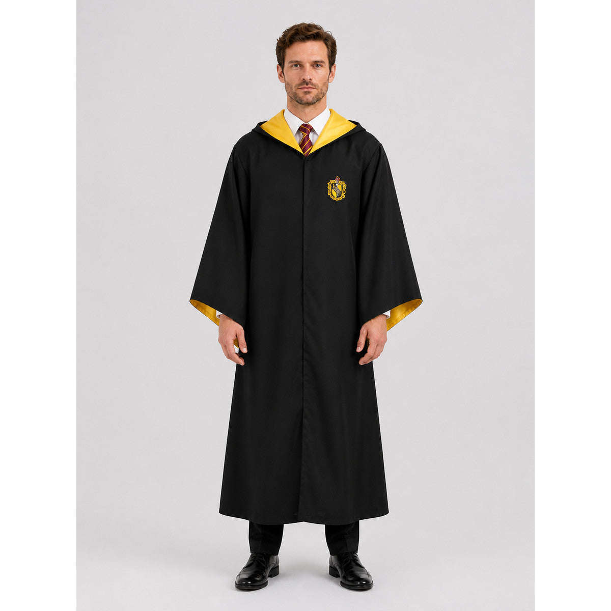 Black Gryffindor Robe with Hood for Cosplay