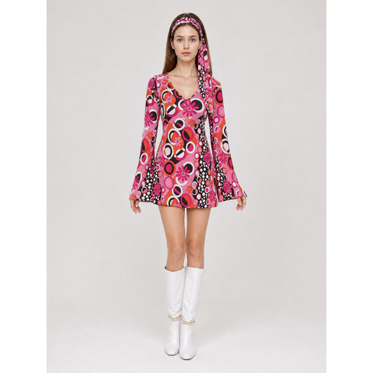 Carnival Costume: Dress with Headband in Retro Style