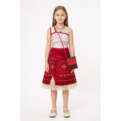 Moana Dress with Geometric Print and Fringe main product view