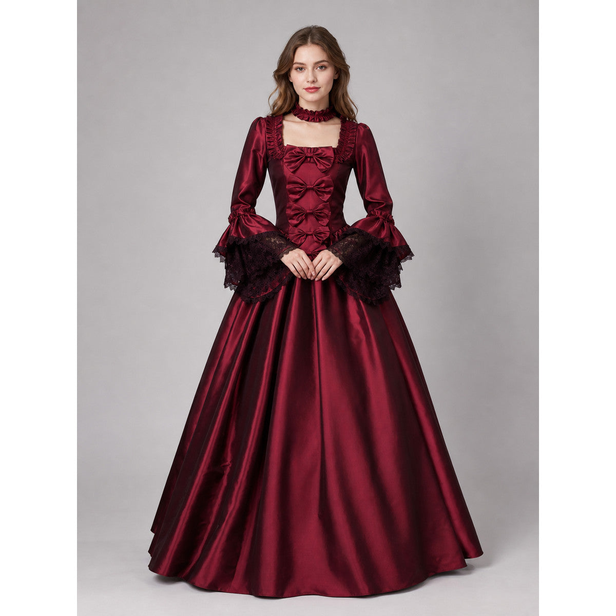 Gothic Floor-Length Dress for Costume Parties