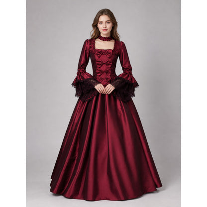 Gothic Floor-Length Dress for Costume Parties