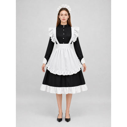 Costume Dress with White Apron and Headpiece