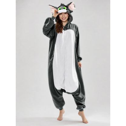 Kigurumi Costume with Hood and Cat Ears