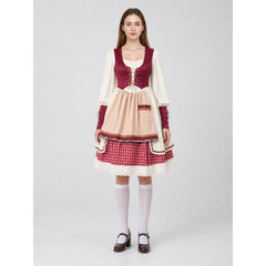 European-Style Costume Dress with Sleeves
