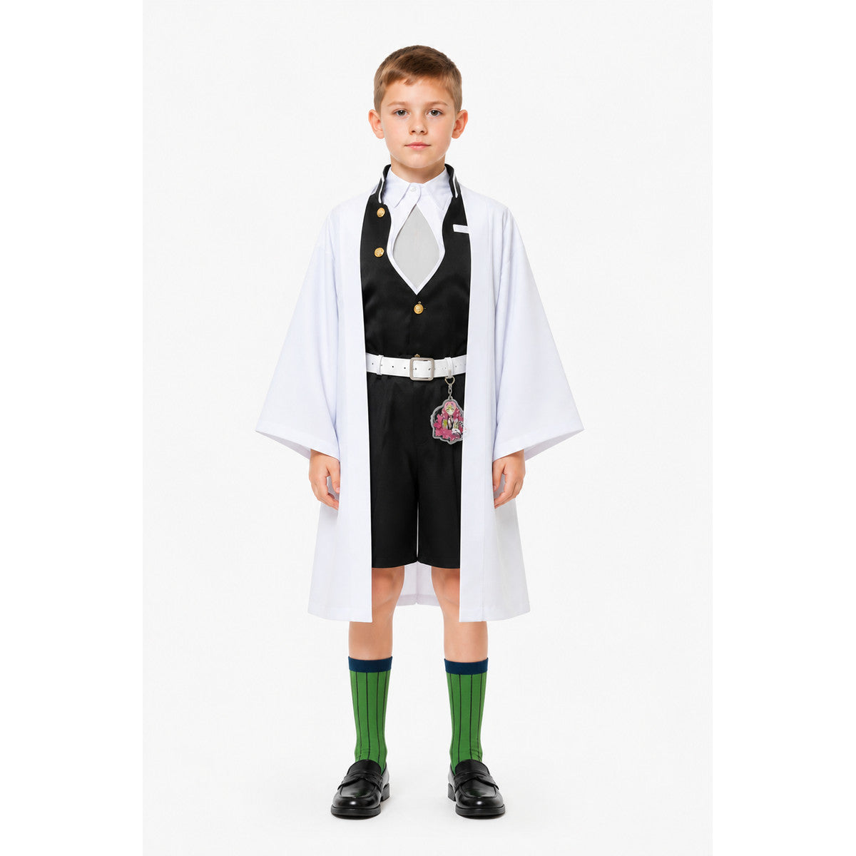 Mitsuri Kanroji Cosplay Costume, White Halloween Coat main product view