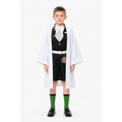 Mitsuri Kanroji Cosplay Costume, White Halloween Coat main product view