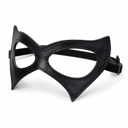 Catwoman Mask Masquerade, Face Cat Kitten Leather Mask for Women Women Girls Cosplay Mask for Halloween Carnival Party