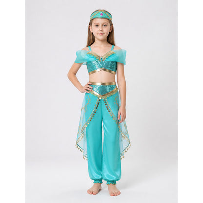 Turquoise Princess Costume for Halloween main product view
