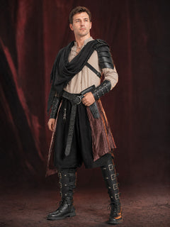 Medieval Viking Costume with Belt for Cosplay
