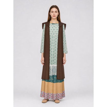 Sybill Trelawney Cosplay Costume, Fringed Dress