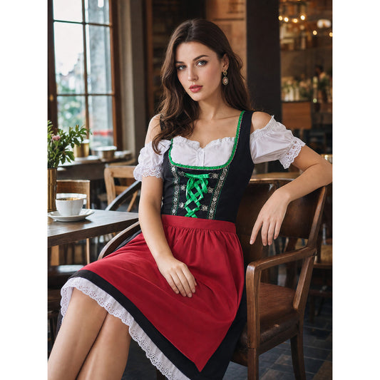 Bavarian-Style Dirndl Costume Dress