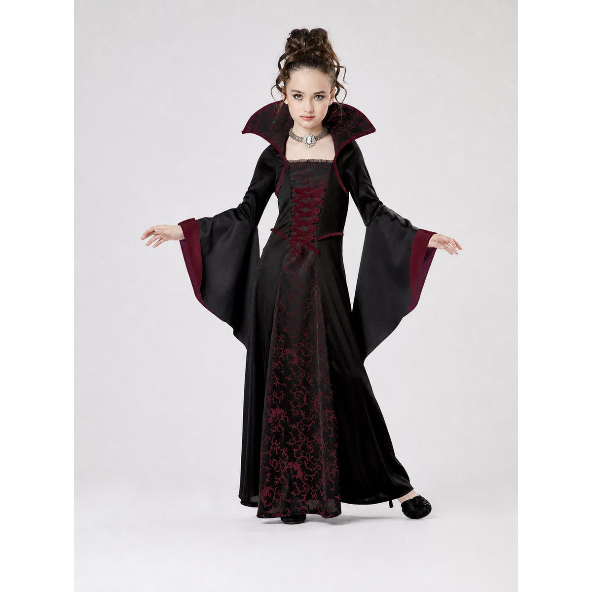 Kids' Gothic Vampire Dress, Carnival Costume